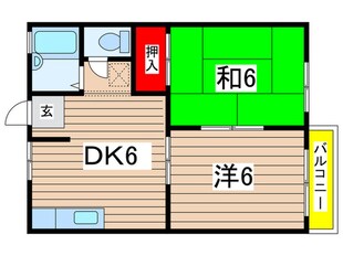 フローラⅠの物件間取画像